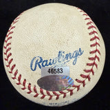 Derek Jeter 6-1 1 HR 2 RBI Signed Game Used Baseball MLB Holo Steiner Sports