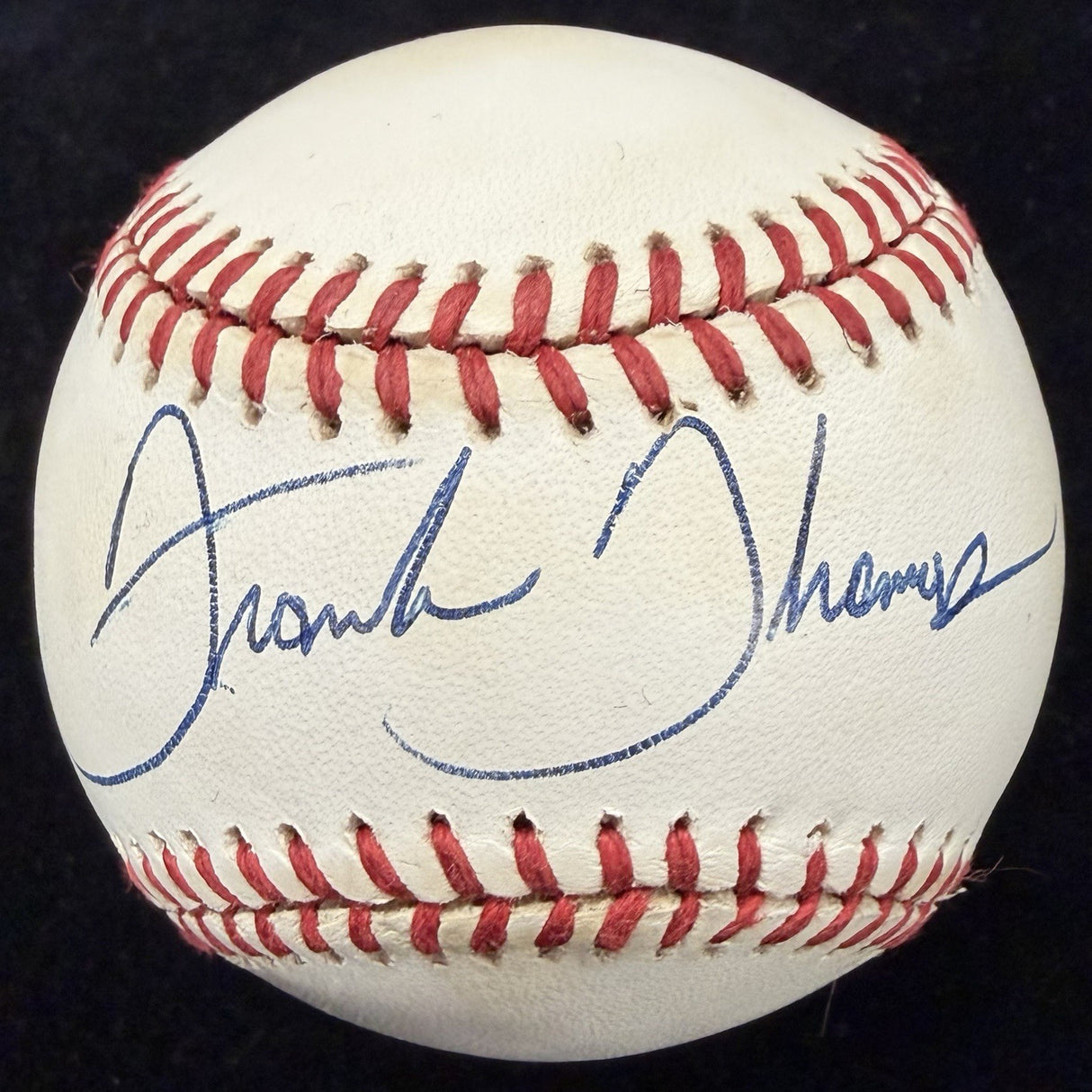 Frank Thomas Vintage Rookie Signature Signed Baseball JSA