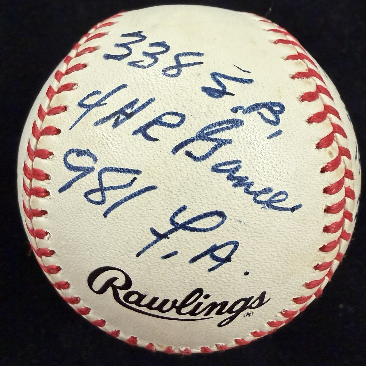 Willie Mays HOF 1979 Signed Stat Baseball Beckett BAS LOA