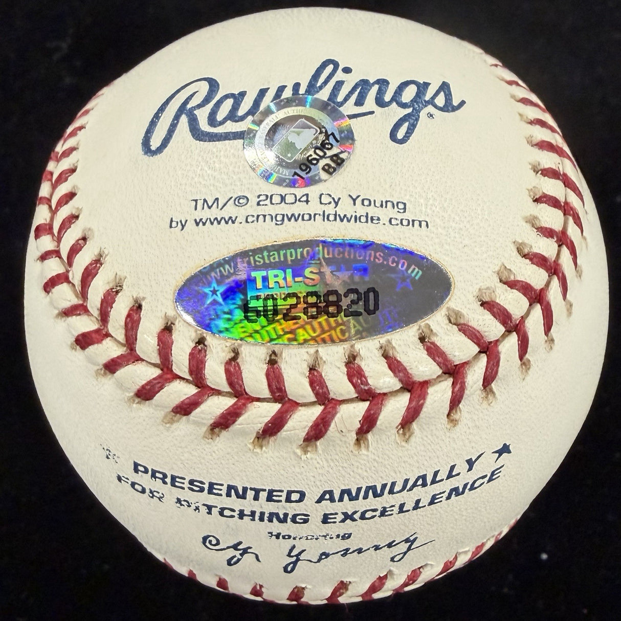 Dennis Eckersley 92 AL Cy Young Signed Cy Young Logo Baseball Tristar MLB Holo