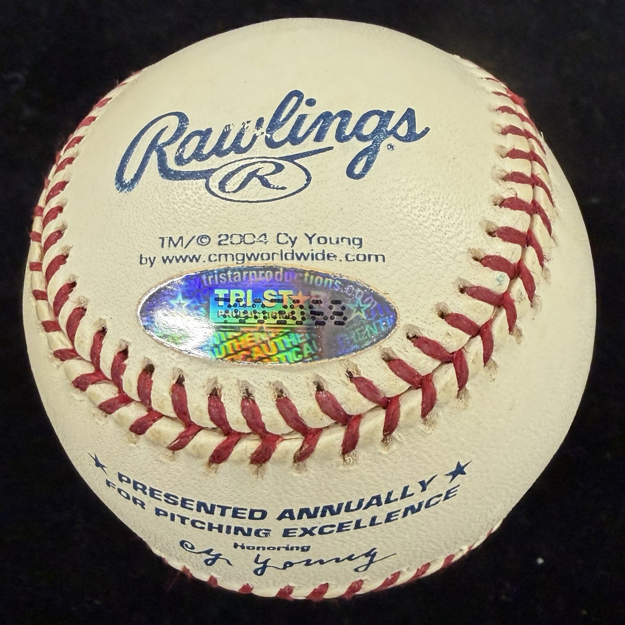Bruce Sutter Signed Cy Young Logo Baseball Tristar 