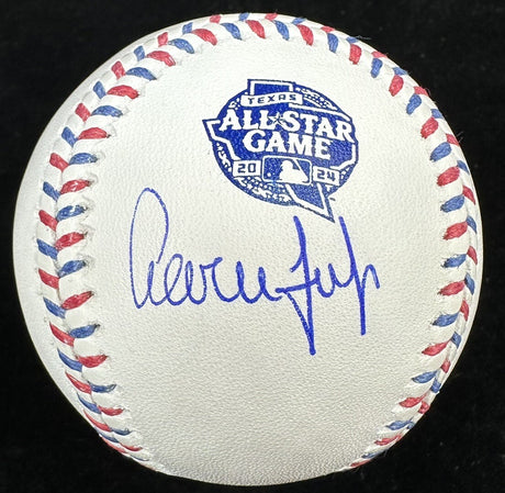 Aaron Judge Signed 2024 All-Star Game Logo Baseball MLB Holo Fanatics 
