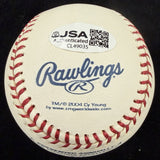 Bullet Bob Turley 58 CY Signed Cy Young Logo Baseball JSA