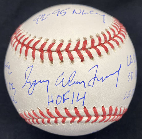 Gregory (Greg) Alan Maddux Full Name HOF Stat Signed Baseball JSA LOA