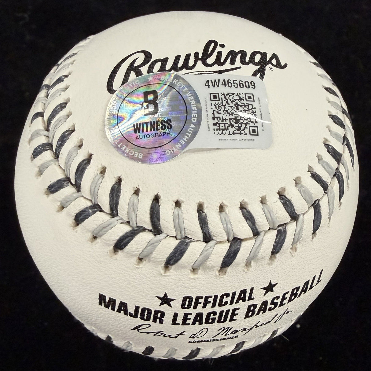 Frank Thomas 521 HRs HOF Chicago White Sox Signed Team Stitch Logo Baseball BAS