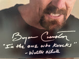 Bryan Cranston I Am The One Who Knocks Signed 20x30 Breaking Bad Photo SWAU