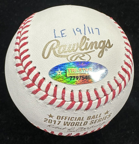 AJ Hinch Houston Strong Signed 2017 World Series Logo Baseball Tristar LE 