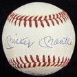 Mickey Mantle Joe DiMaggio Dual Signed Baseball PSA/DNA LOA