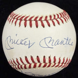Mickey Mantle Joe DiMaggio Dual Signed Baseball PSA/DNA LOA