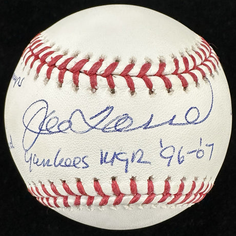 Joe Torre Yankees MGR 96-07 Signed Stat Baseball MLB Holo Fanatics 