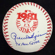 Rollie Fingers 7x All Star Signed 1981 ASG Logo Baseball JSA