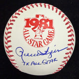 Rollie Fingers 7x All Star Signed 1981 ASG Logo Baseball JSA