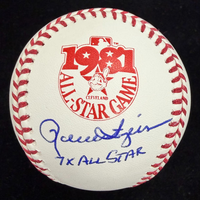 Rollie Fingers 7x All Star Signed 1981 ASG Logo Baseball JSA