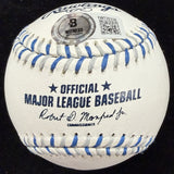 Albert Pujols LA Dodgers Signed Dodgers Team Stitch Logo Baseball BAS Witness 