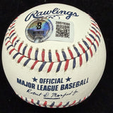 Joe Mauer HOF 24 09 AL MVP Signed Twins Team Stitch Logo Baseball Beckett Wit
