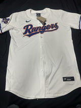 Corey Seager 23 WS MVP Signed Rangers Authentic Gold World Series Champs Jersey 