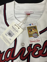Chipper Jones HOF 99 MVP Signed Atlanta Braves Auth Mitchell Ness Jersey JSA