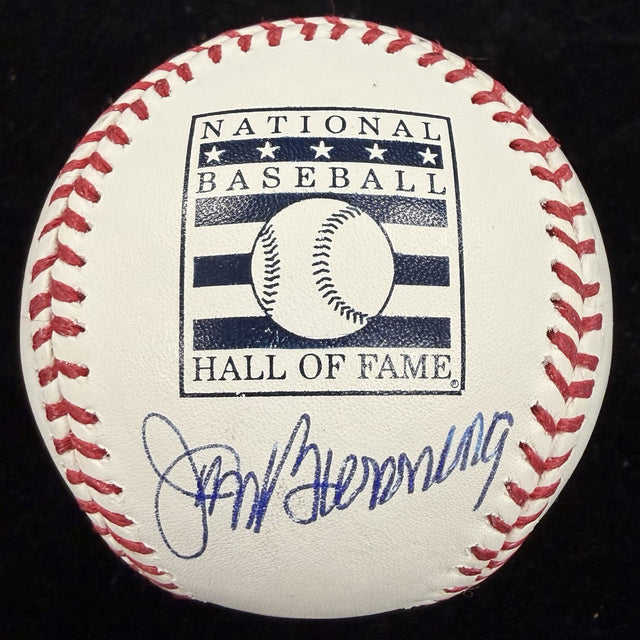 Jim Bunning Signed Hall Of Fame HOF Logo Baseball Tristar 