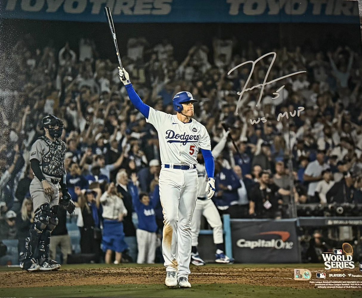 Freddie Freeman WS MVP Signed 2024 World Series Game 1 Grand Slam 16x20 MLB Holo