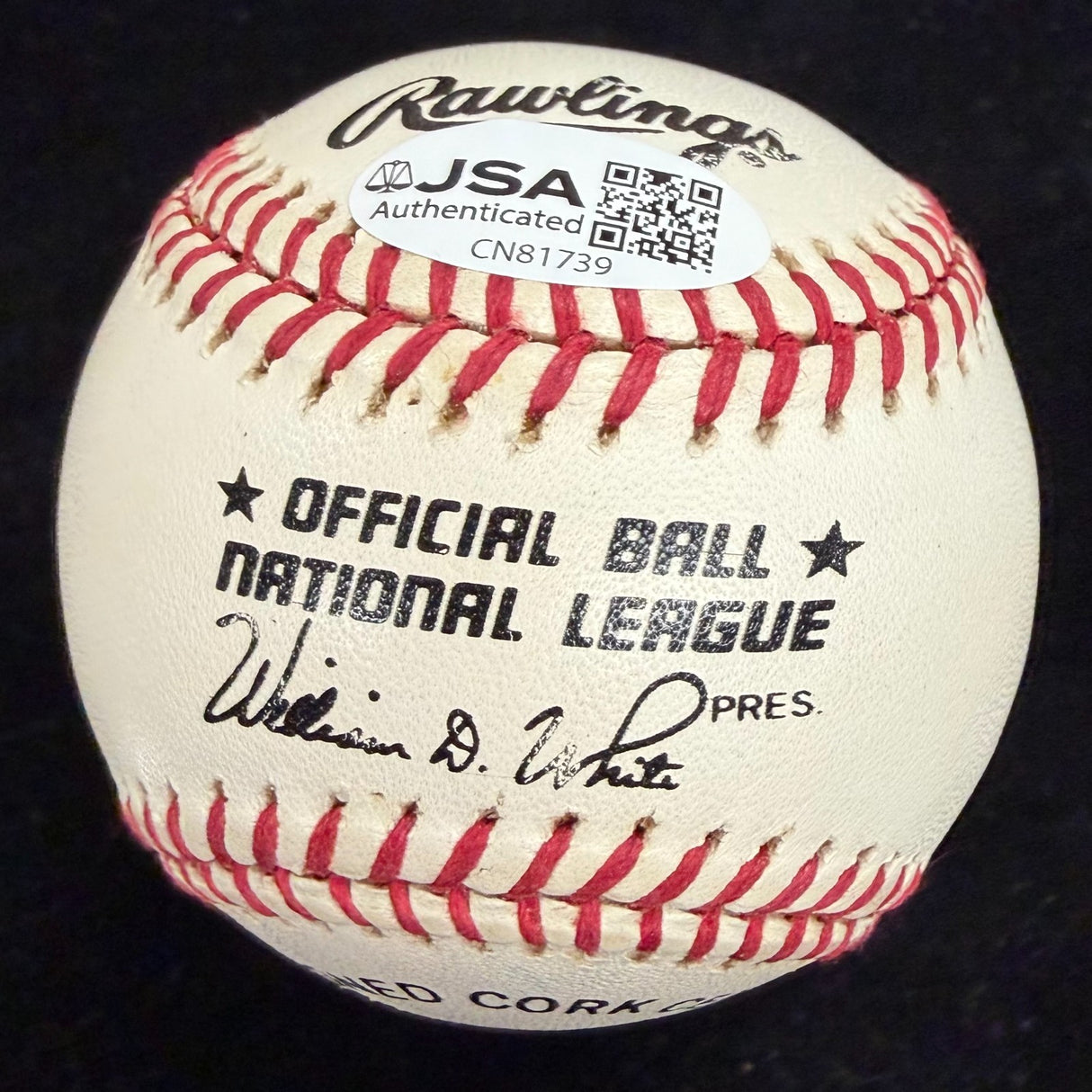 William (Billy) Herman HOF 1975 Signed Baseball JSA