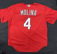 Yadier Molina Signed Authentic Cardinals Batting Practice Jersey JSA LOA 
