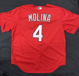 Yadier Molina Signed Authentic Cardinals Batting Practice Jersey JSA LOA 