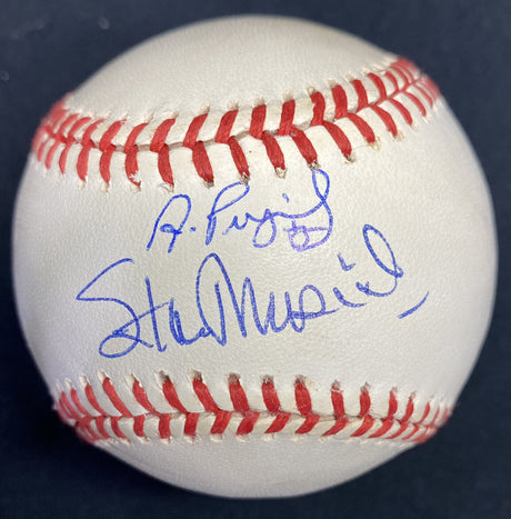Albert Pujols Stan Musial Dual Signed Baseball Cardinals JSA Beckett Witness