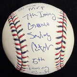 Carl Crawford 09 ASG MVP Signed 2009 All Star Game Logo Stat Baseball JSA