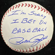 Pete Rose I’m Sorry I Bet On Baseball Signed Baseball JSA