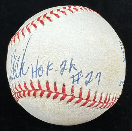 Carlton Fisk HOF 2K #27 Signed Baseball Beckett BAS 