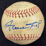 Babe Ruth Barry Bonds Aaron Pujols+ 700 HR Club Signed Baseball BAS JSA LOA