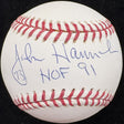John Hannah HOF 91 Signed Baseball JSA