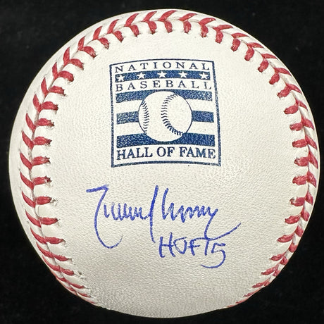 Randy Johnson HOF 15 Signed Hall Of Fame Logo Baseball Beckett Witness Holo