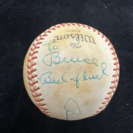 Billy Martin Rangers Personalized To Bruce Signed Baseball PSA/DNA LOA