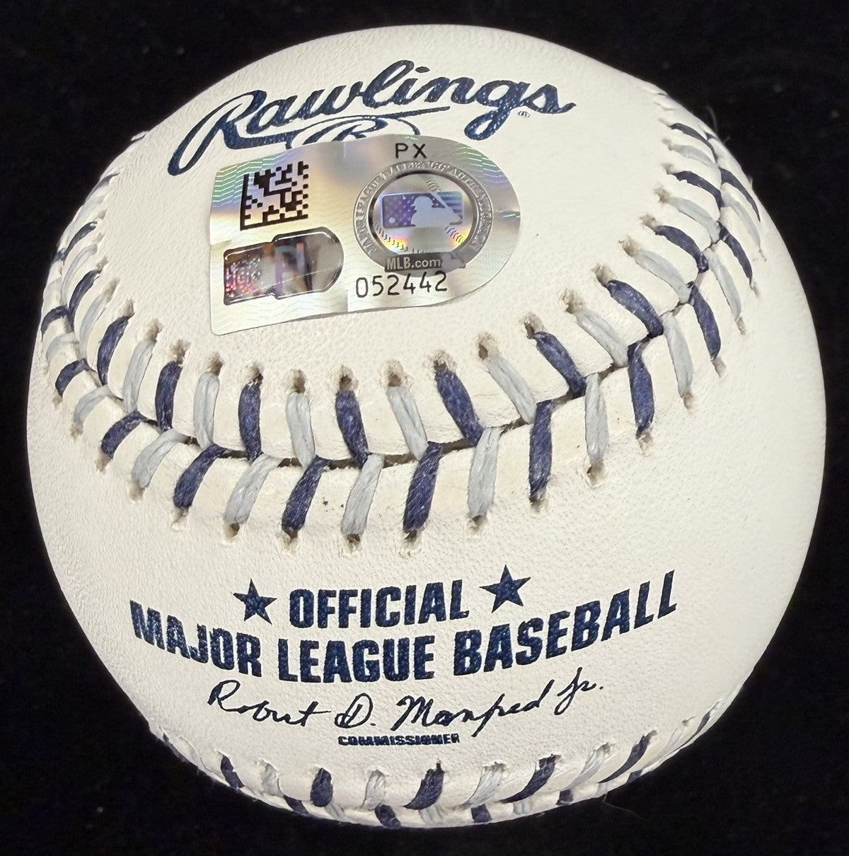 Derek Jeter HOF 2020 The Captain Signed Yankees Team Stitch Logo Baseball MLB 