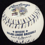 Derek Jeter HOF 2020 The Captain Signed Yankees Team Stitch Logo Baseball MLB 