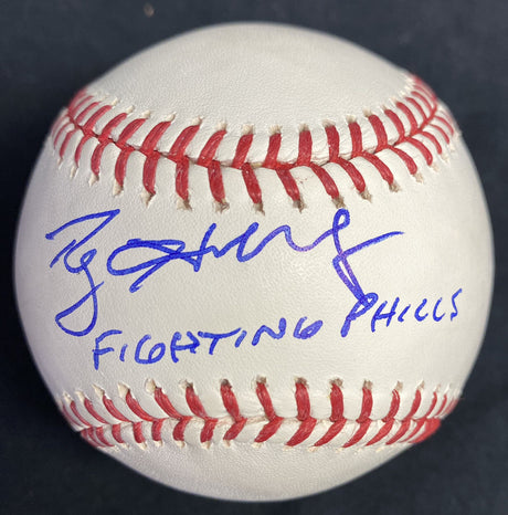 Roy Halladay Fighting Phills Signed Baseball JSA LOA HOF