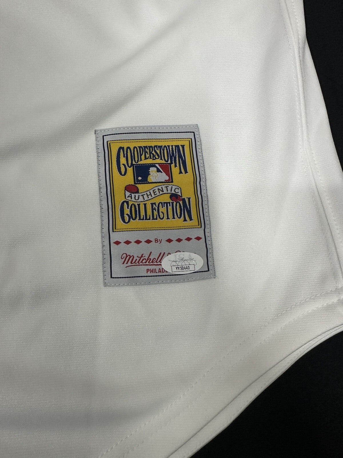Chipper Jones HOF 99 MVP Signed Atlanta Braves Auth Mitchell Ness Jersey JSA