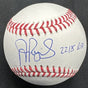Albert Pujols 2218 RBI Signed Baseball Beckett Witness Hologram 