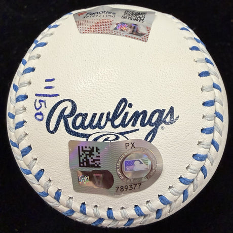 Jac Caglianone MLB Debut Signed Royals Team Stitch Logo Baseball Fanatics MLB 