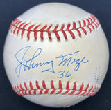 Johnny Mize 36 Signed Baseball PSA/DNA