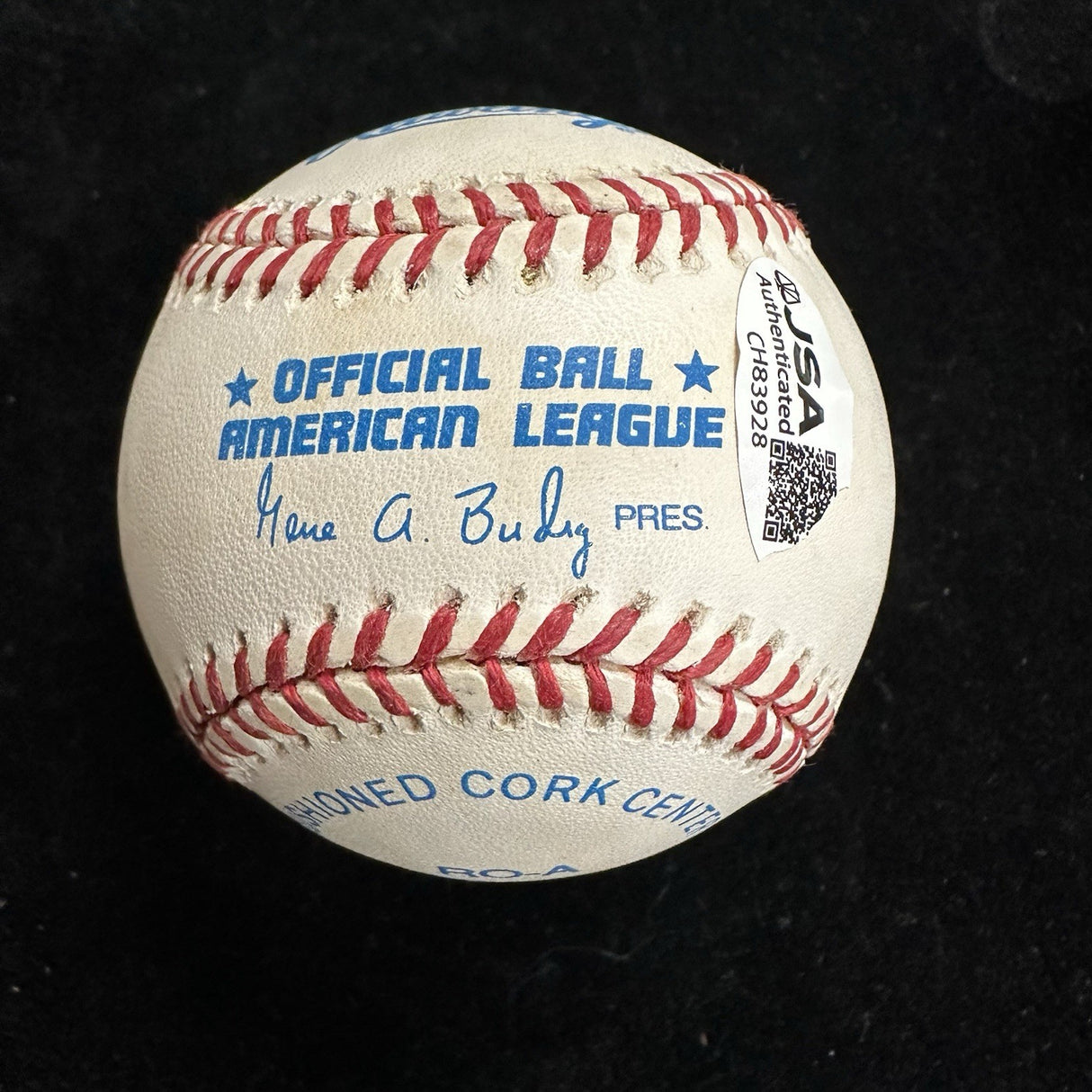 Catfish Hunter HOF 87 Signed Baseball JSA