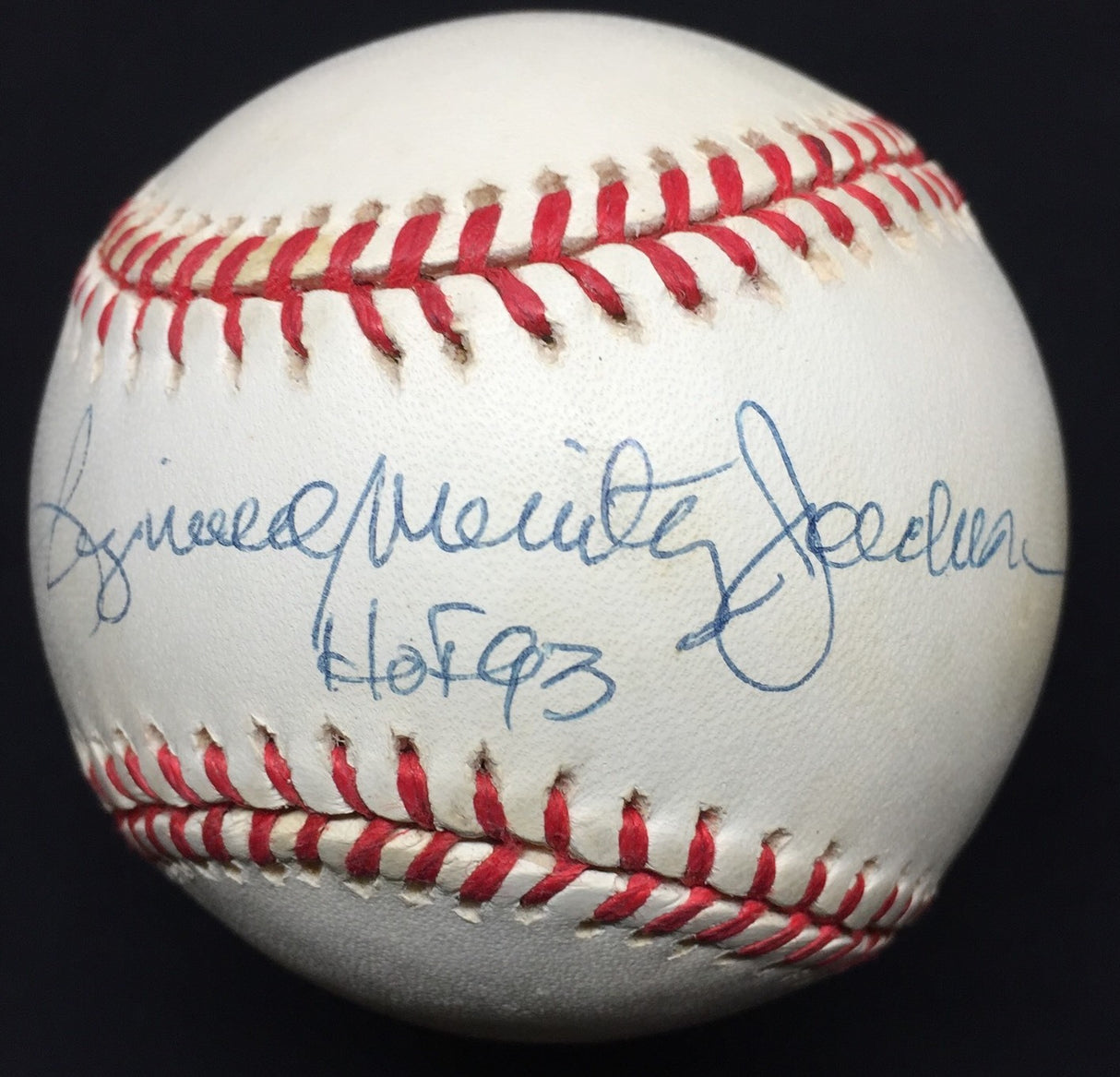 Reggie Jackson Reginald Martinez Jackson HOF 93 Signed Baseball JSA 