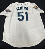 Ichiro Suzuki 01 ROY/MVP Sogned Authentic Mariners Mitchell Ness Jersey IS Holo