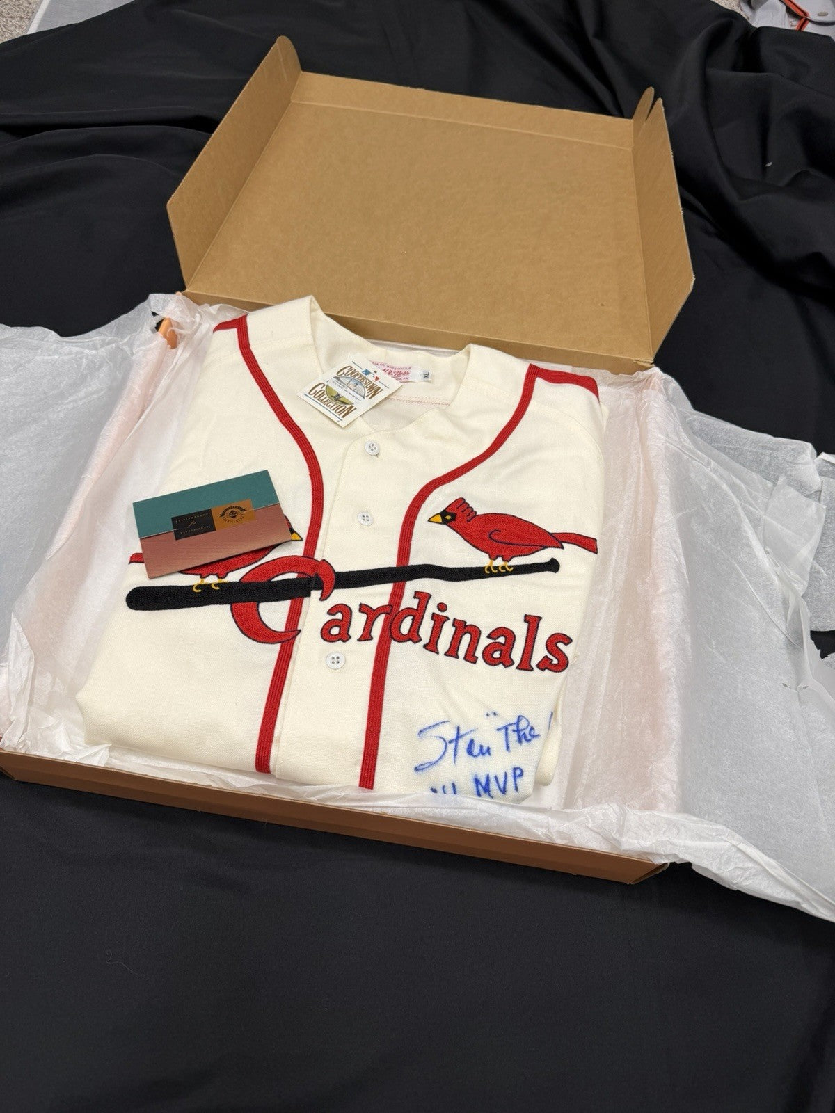 Stan Musial HOF 1969 Signed Authentic M&N Cardinals Stat Jersey Upper Deck UDA