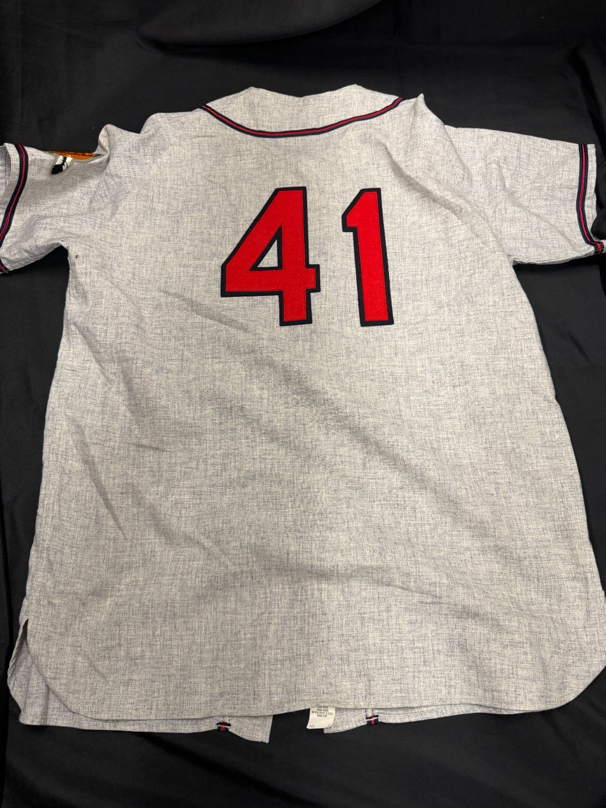 Eddie Edwin Lee Mathews 512 HR Signed Authentic Braves M&N Jersey PSA/DNA LOA