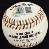 Eddie Murray HOF 2003 Signed Orioles Team Stitch Logo Baseball Beckett 