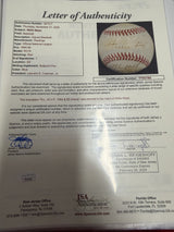 Willie Mays NL MVP 1954 & 65 Giants Signed Baseball JSA LOA