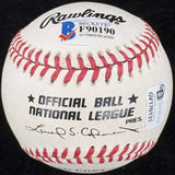 Raquel Welch Signed Baseball Beckett BAS