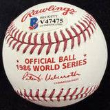 Ray Knight 86 WS MVP Signed 1986 World Series Logo Baseball Beckett